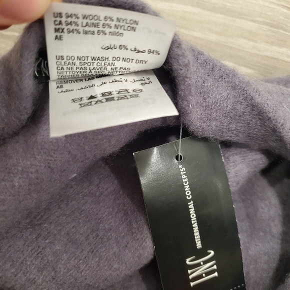 NEW INC International Concepts Solid Beret Grey - Picture 4 of 4